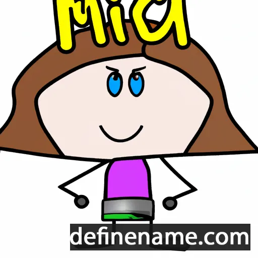 cartoon of the name Mica