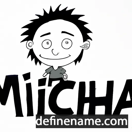 cartoon of the name Micha