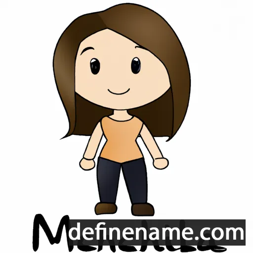 cartoon of the name Michaela