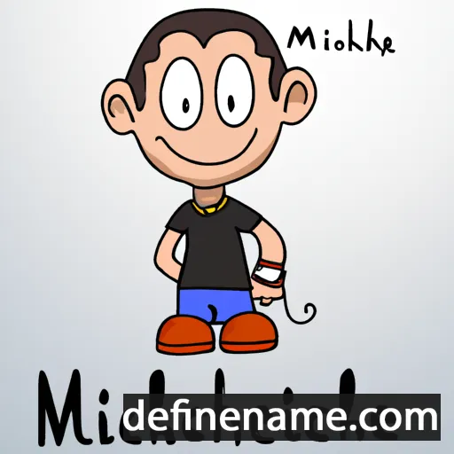 cartoon of the name Mihael