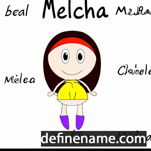 cartoon of the name Mihaela