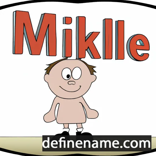 cartoon of the name Mihkel