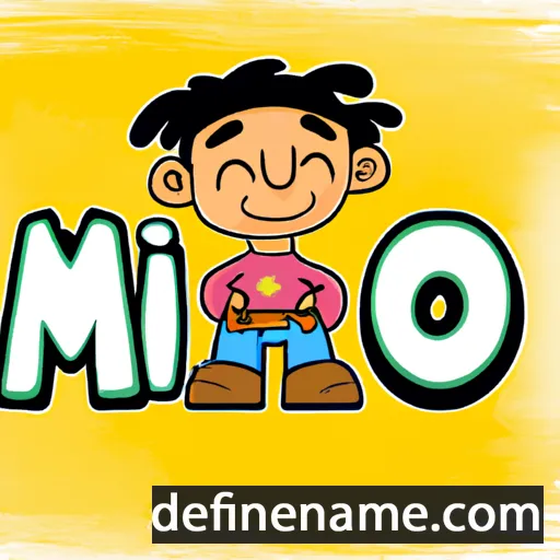 cartoon of the name Mijo