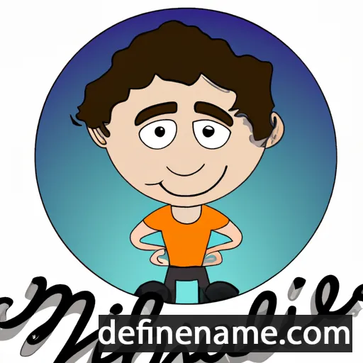 cartoon of the name Mikhael