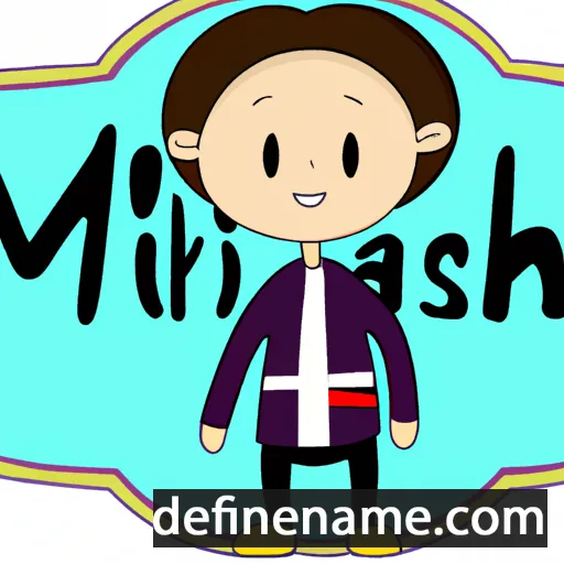 cartoon of the name Mikhah