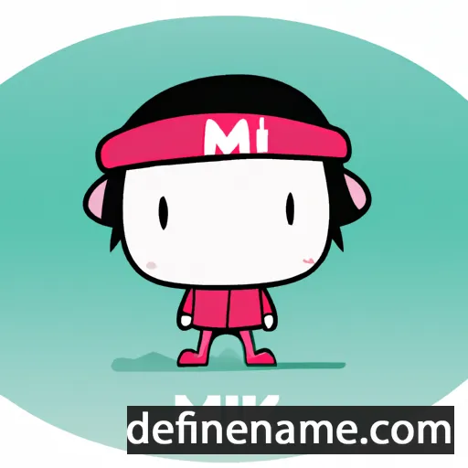 cartoon of the name Miki