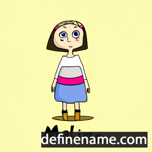 cartoon of the name Milana