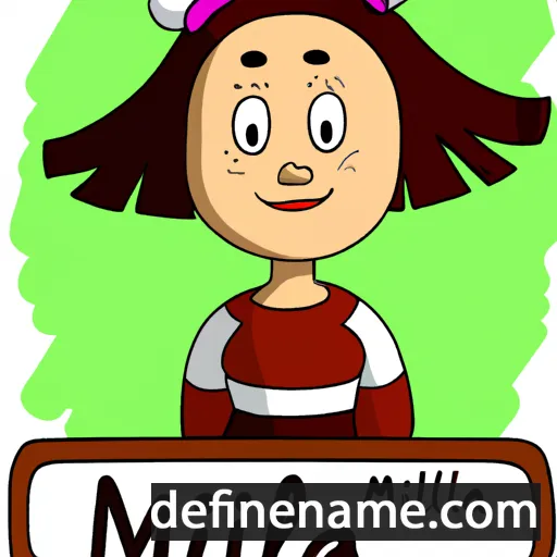 cartoon of the name Milja