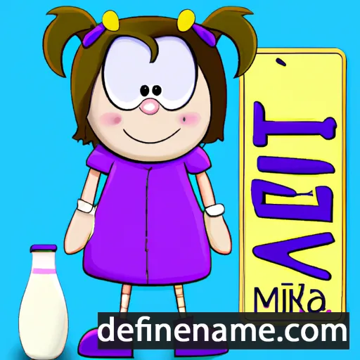 cartoon of the name Milka