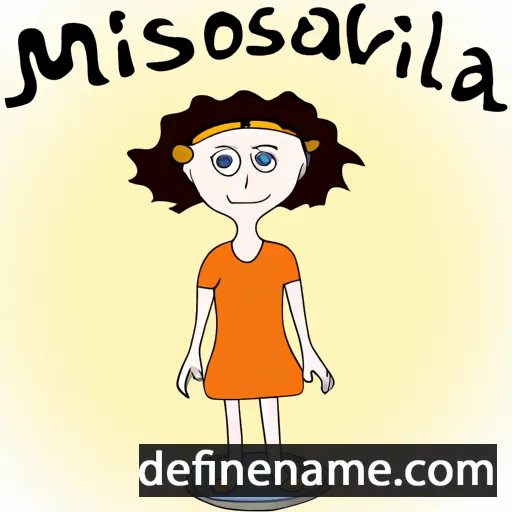 Miloslava cartoon