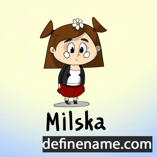 cartoon of the name Miluška