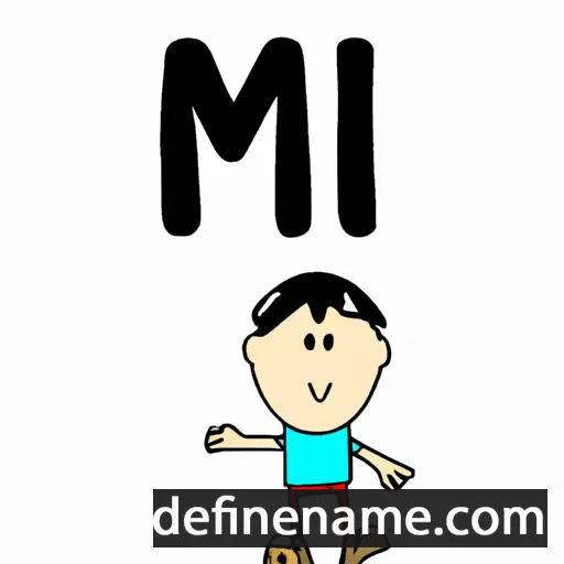 cartoon of the name Min