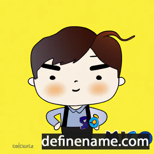 cartoon of the name Min-Seo