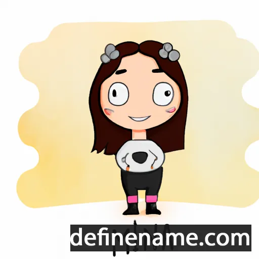 cartoon of the name Minna