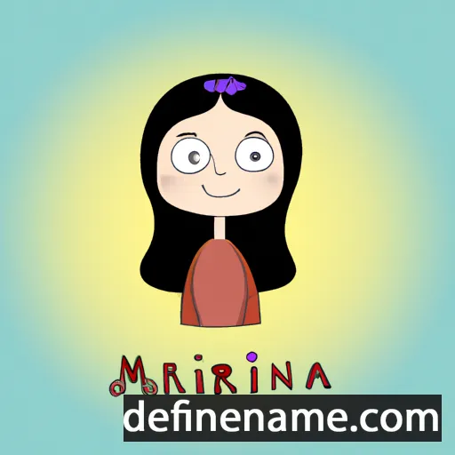 cartoon of the name Miriana