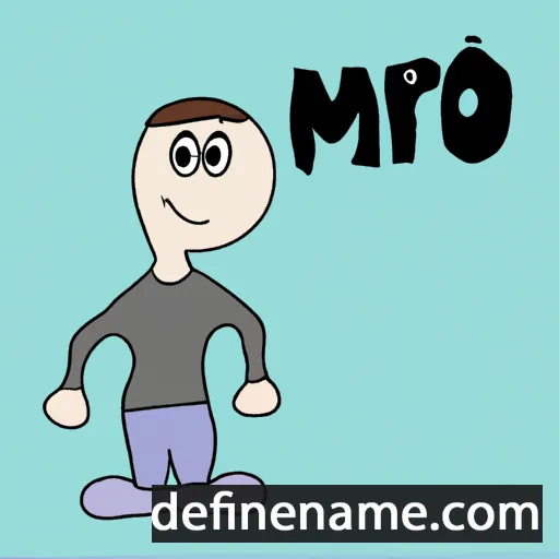 cartoon of the name Miro