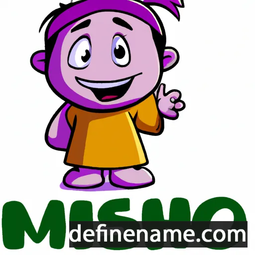 cartoon of the name Misho