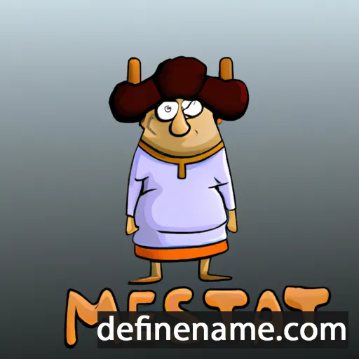 cartoon of the name Mistefa