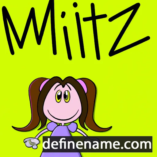 cartoon of the name Mitzi