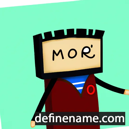 cartoon of the name Mòr