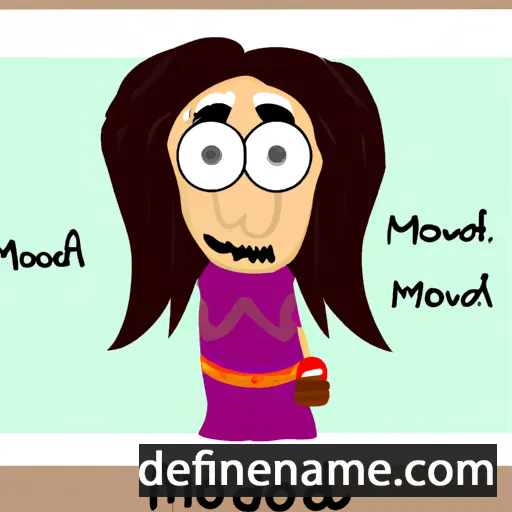 cartoon of the name Mojdeh