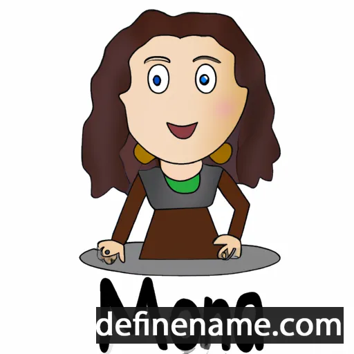 cartoon of the name Mona