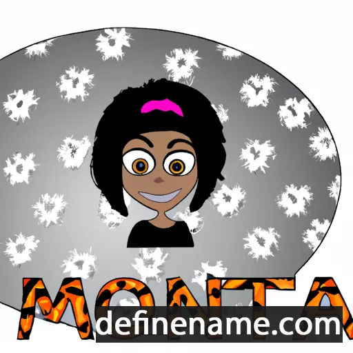 cartoon of the name Monifa