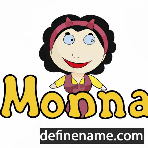 cartoon of the name Monna