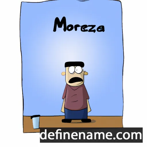 cartoon of the name Morteza