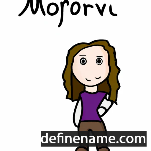 cartoon of the name Morven