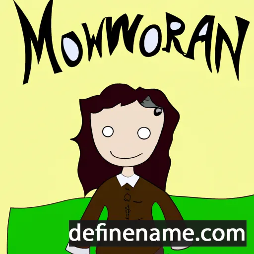 cartoon of the name Morwenna