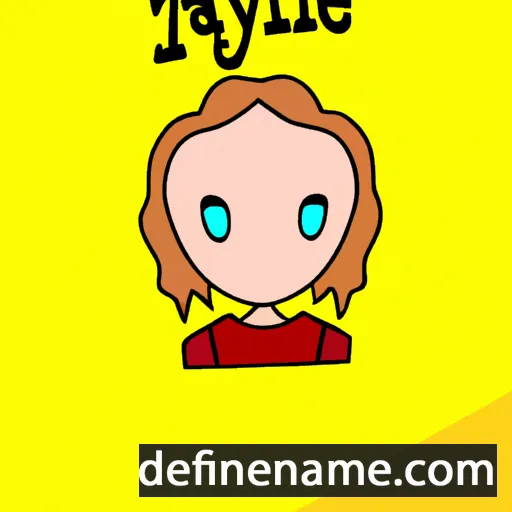 cartoon of the name Taylee