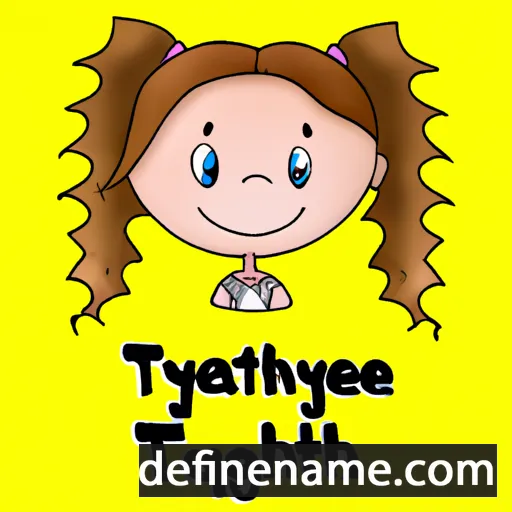 cartoon of the name Tayleigh