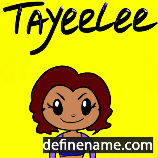 cartoon of the name Taylene