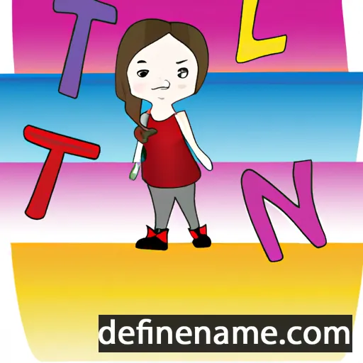 cartoon of the name Taylin