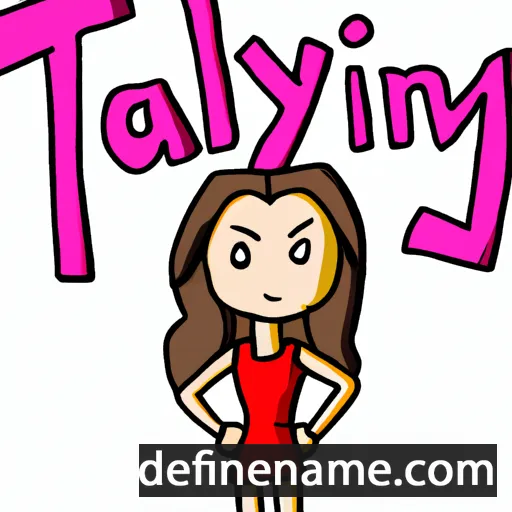 cartoon of the name Taylinn