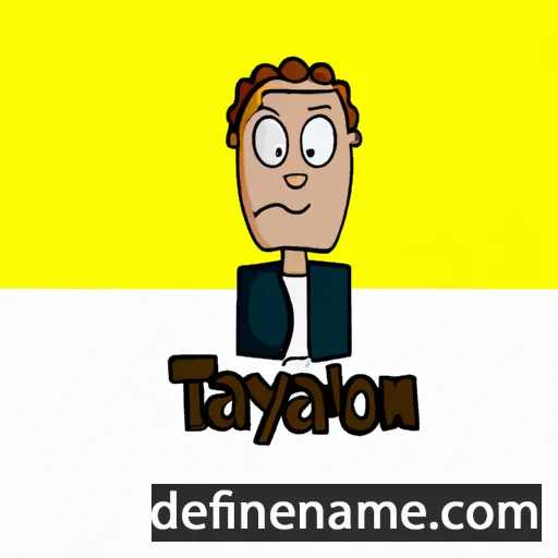 cartoon of the name Taylon