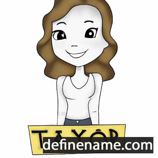 cartoon of the name Taylore