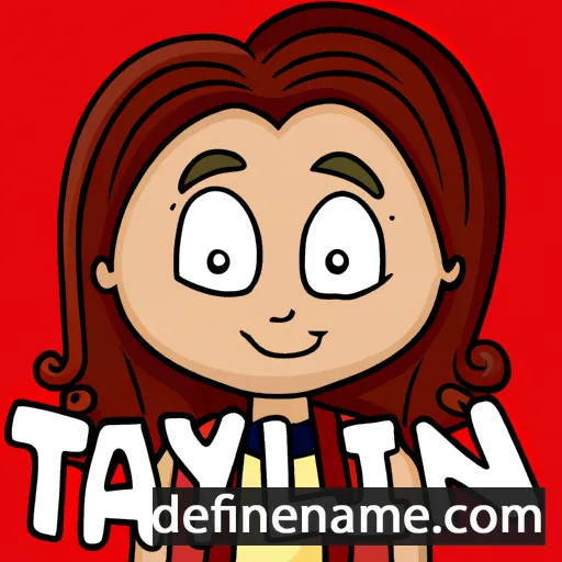 cartoon of the name Taylyn