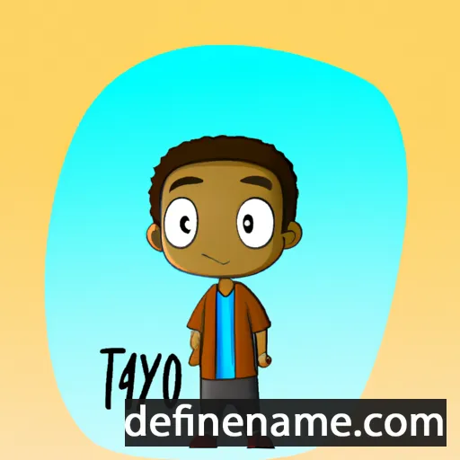 cartoon of the name Tayo