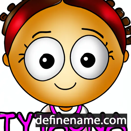 cartoon of the name Tayonna