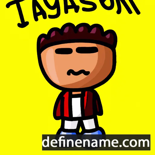 cartoon of the name Taysean