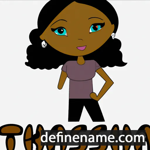 cartoon of the name Taysha