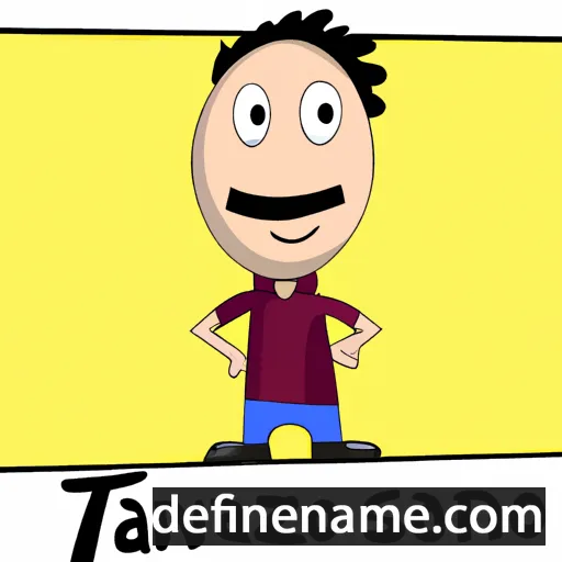 cartoon of the name Taziano