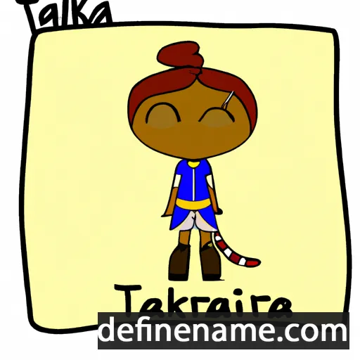 cartoon of the name Tazkira