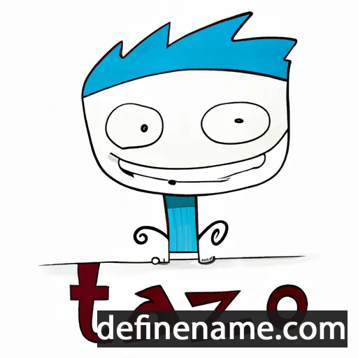 cartoon of the name Tazo