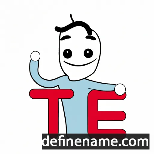 cartoon of the name Té