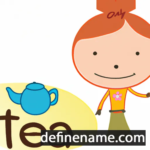 cartoon of the name Tea