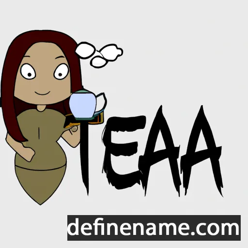 Teah cartoon