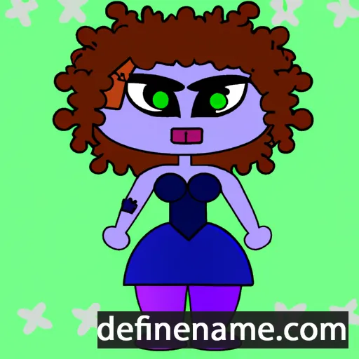 cartoon of the name Tealia